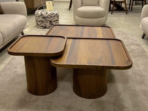 Erva 3’lü orta sehpa üstten görünüm