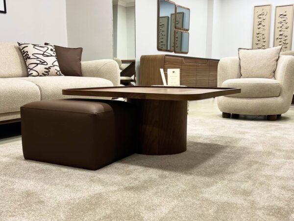 erva orta sehpa ve puf yandan görünüş